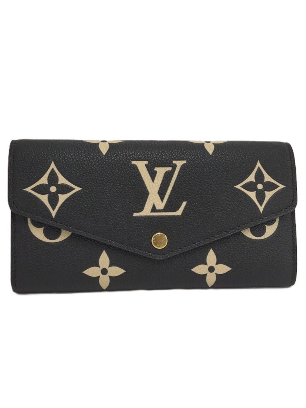 Louis Vuitton Bifold Wallet Portefeuille Sarah Monogram Empreinte Bicolor
